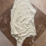 AGOLDE Rianne high Neck Racerback Bodysuit in Magarine Pale Yellow Spring Small Photo 2