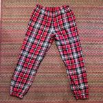 Victoria's Secret  RED CHRISTMAS PLAID FLANNEL PAJAMA PANTS LOUNGE Photo 5