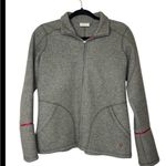 IBEX New Zealand Merino Wool Full Zip Jacket Mock Neck Mid Layer size S Gray Photo 2