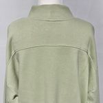 Knox Rose Ruched Side Long Sleeve Mock Neck Sweatshirt Light Green Size XXL Photo 10