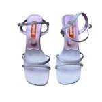 Unlisted Y2K Lavender Satin Strappy Heels 7.5 EUC Photo 2