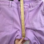 Talbots  14P 14 Petite Wide Leg Cropped Jeans Spring Lilac High Waisted HEMMED Photo 11