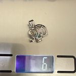 925 Sterling Silver Cage Elephant Pendant with Beads 6g. Photo 10