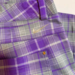 Nike  Golf Women’s 10 Purple Plaid Dri-Fit Bermuda Shorts Stretch Photo 2