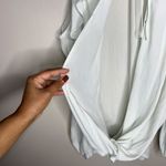 Anthropologie Maeve Mint Cold Shoulder Ruffle Blouse M Photo 5