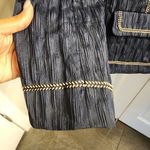 Alfred Dunner  prince street navy Blue Embroidered Light blazer jacket duster 8 Photo 3