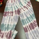 Knox Rose NWT  Dark Melrose Tie-Dye Sweatpants with Pockets Photo 2