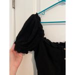 Show Me Your Mumu Black Button-Front Mini Dress – Size Small Photo 3