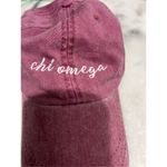Chi Omega Ball Cap Hat Adjustable Baseball Adams Pink Photo 1
