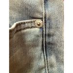 Boutique Women 22W Ankle Light Wash Floral Embroidered Jeans Feminine Streetwear Blue Photo 3