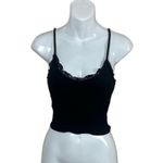 Garage  Black Lace Trim Cami Tank size S Photo 3