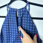 Banana Republic  Size 4‎ Bi-Stretch Racer-Neck Sheath Dress Blue Gingham Summer Photo 4