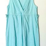 Sundance Light Blue Aqua Sleeveless 100% Linen Dress Size Large Photo 0