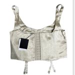 ZARA Lingerie Bralette Corset Taupe silk
Women's Small NWT Photo 3
