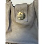 Kate Spade  Pebbled‎ Leather Bexley Stevie Satchel Shoulder Bag Light Gray S Photo 1