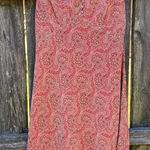 Loft Vintage 90’s  Printed Pink Tank MIDI Dress | 4 Photo 0