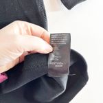 Maeve  Anthropologie Ribbed Mock Neck Elbow Length Sleeve Top Black XS Photo 4