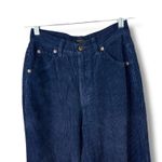 Valentino Jeans Dark Blue High Waist Corduroy '90s Straight Leg Mom Jeans Size 28 Photo 1