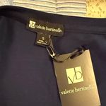 Valerie Bertinelli  Navy Long Sleeve Top with Rhinestone Detailing size small Photo 6