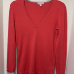 Lilly Pulitzer Pull Over Cotton-Blend V-Neck Pink/ Blue Sweater Large EUC Photo 0