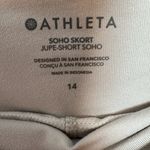 Athleta  Taupe‎ Soho Skort Jupe Short  NWT Hiking Golf Pickleball Preppy Size 14 Photo 3