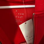A New Day  Cropped Zip Hoodie Red Long Sleeve Sweatshirt Size M NWT Photo 2