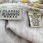 Classic Elements  Women Floral Short Sleeve Top Size 3X Photo 5