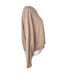 ZARA  Women Sweatshirt beigh Peach with rhinestones Size M Photo 1