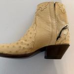 NEW Gorsuch Handmade Custom Boots 7.5 Women’s Ostrich Ankle Zipper Western Cream Photo 2