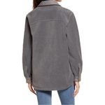 BLANK NYC NWT  Fleece Shacket Plush Cozy Soft Gray Shirt Jacket Size Small NEW Photo 2