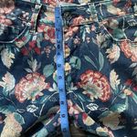 Vintage America Floral Print Skinny Jeans 4/27 Blue Photo 4