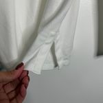 J. Jill White Long Sleeve Pima Crew Neck Tee Medium Stretch Comfort Basic Staple Photo 7