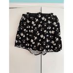 Old Navy  Women's Linen Wrap‎ Mini Skirt Black Floral Print Size L Photo 1