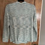 Lucky Brand  Light Blue & Cream Stripes Open Criss-Cross/Wrap Sweater, Sz L Photo 1