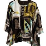 IC by Connie K Shirt Women Sz Small Asymmetrical Artsy Modern Designer City NWT Photo 0