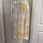 C&C California  Yellow and Blue Plaid Shirt Photo 3