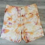 We The Free  size 12 She’s A Legend Orange Apricot tie-dye Bermuda Shorts Photo 0
