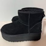UGG  Women's Classic Mini Platform Black Suede Boots size 9 (New) Photo 1