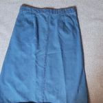 Velvet Heart  Vintage Button Up Blue Midi A-Line Skirt Size L Photo 6