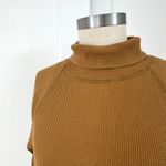 Everlane Waffle Knit Turtleneck Top Long Sleeve Organic Cotton Amber Size S Photo 7