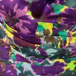 BCBGMAXAZRIA  Floral Satin Strapless Mini Dress Photo 2