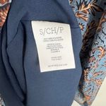 CAbi  Provincial Tunic Dress Small Blue Floral Long Sleeve Boho Fall Office Flowy Photo 6