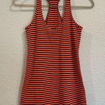 Lululemon Cool Racerback Tank in Classic Stripe - Luon Light - Orange and Black Photo 6
