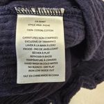 {M} Melissa Nepton Navy Gauze Linen Like Cropped Flowy Pant Blue Size M Photo 8