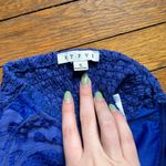 HYFVE Boutique Blue Lace Top Photo 2
