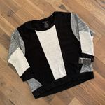 DKNY jeans NWT Black Gray White Colorblock Sweater Size XL Photo 1