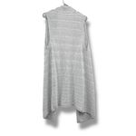 Talbots  Gray Cable Knit Duster Cardigan Women’s Size Medium Sleeveless Long Vest Photo 3