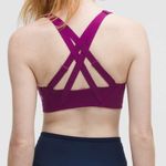 Lululemon  Energy Zip-Front Bra High-Support Sports Bra Strappy Chilled Grape Photo 3