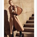 Louise et Cie Elay hobo Handbag Large Penny Brown Leather Purse Handbag Tote Photo 5