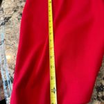 Calvin Klein  Red Vneck Pleated Dress Size 12 New NWT Flattering Business wear Photo 8